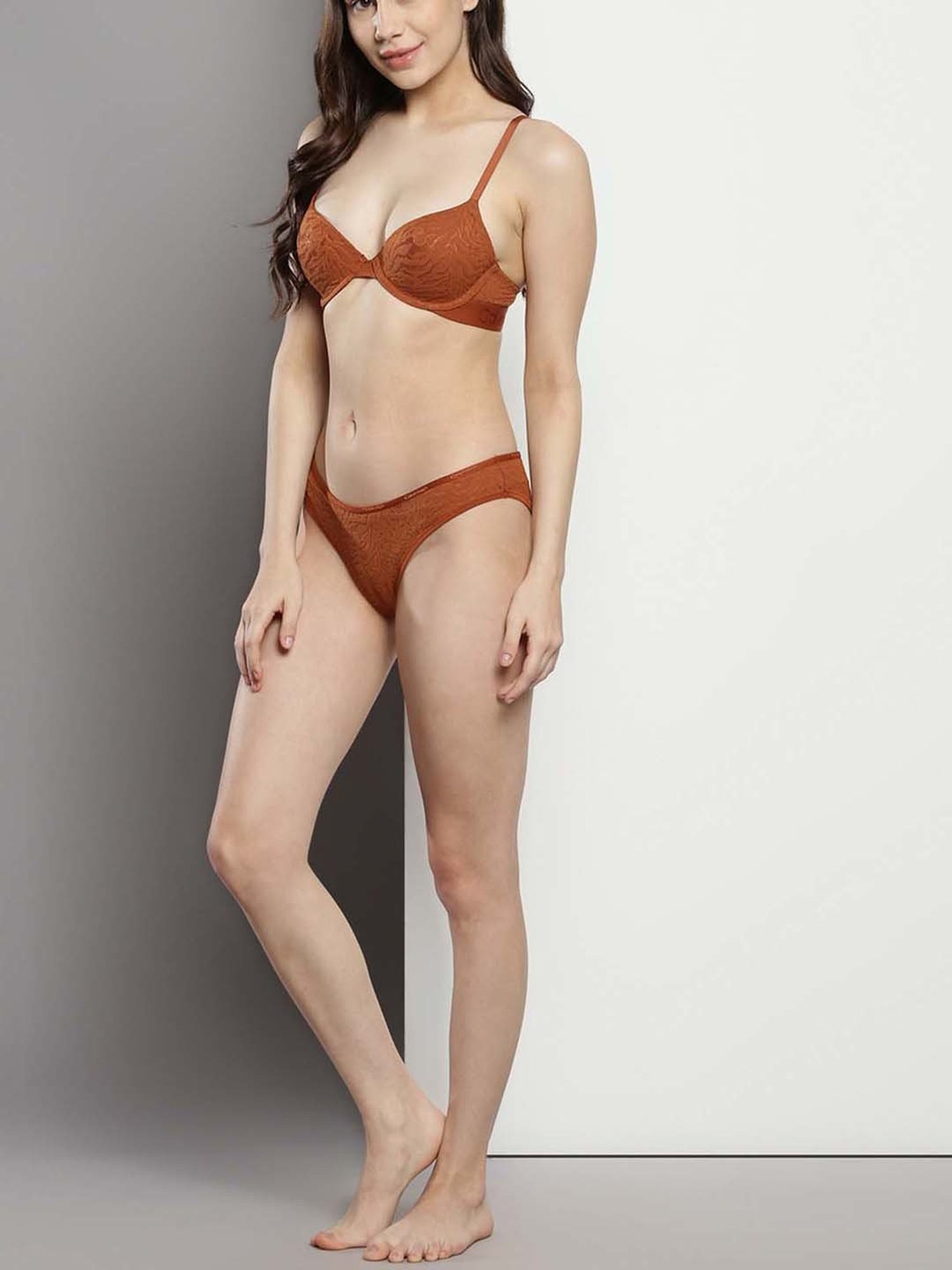 Tweens Peach & Green Non Padded Bra (Pack Of 2)