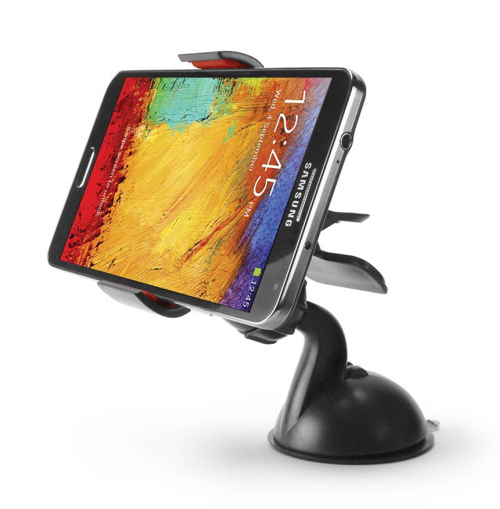 Cellet Universal Clamp Dashboard Windshield w/ Sticky Pad Phone Holder for Smartphones