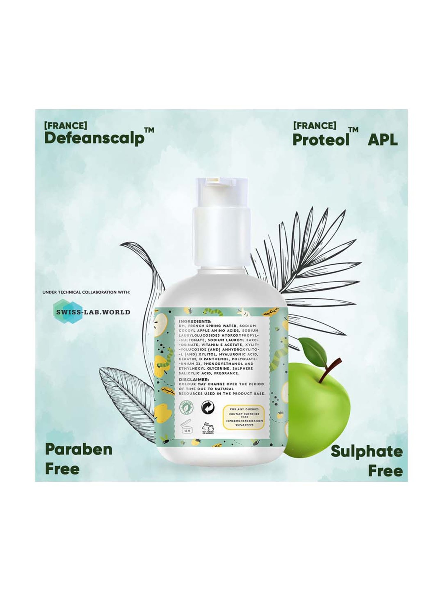 Monk Forest Scalp Soothing Hair Mask & Green Apple Foaming Shampoo