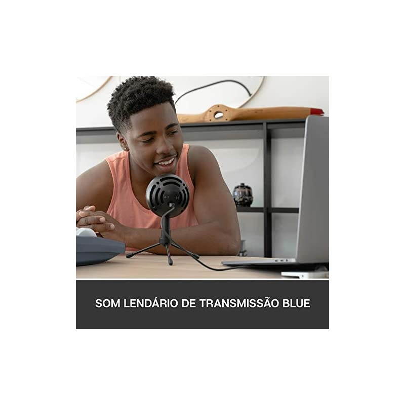 Snowball iCE USB Mic for Recording and Streaming on PC and Mac Cardioid Condenser Capsule Adjustable Stand Plug and Play Black