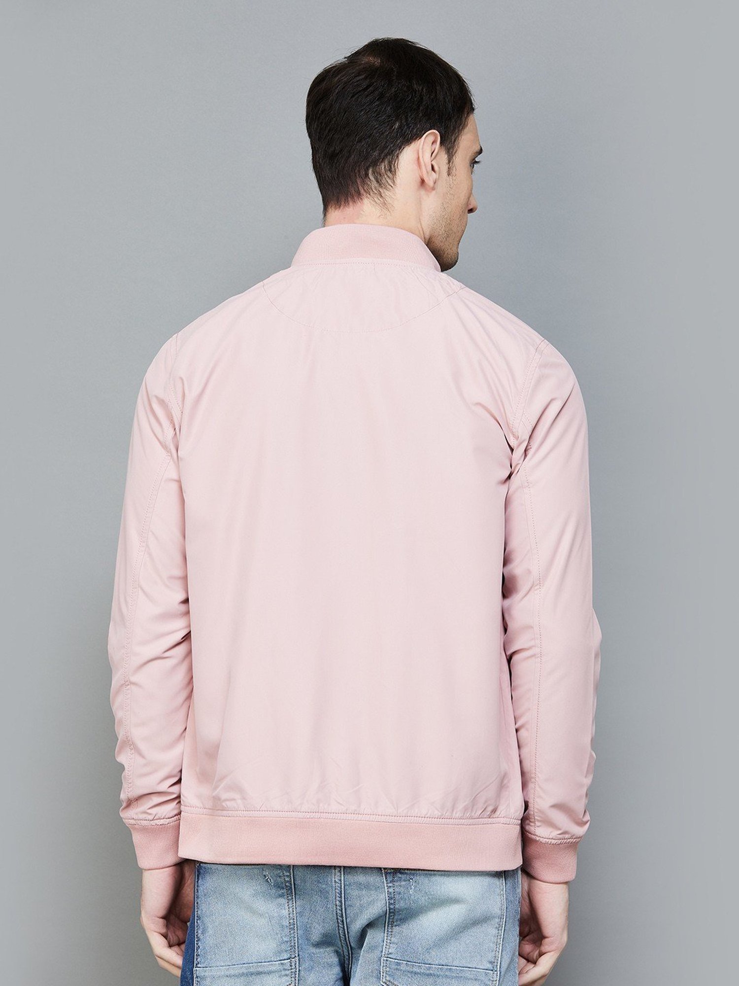 BOSSINI Pink Regular Fit Bomber Jacket
