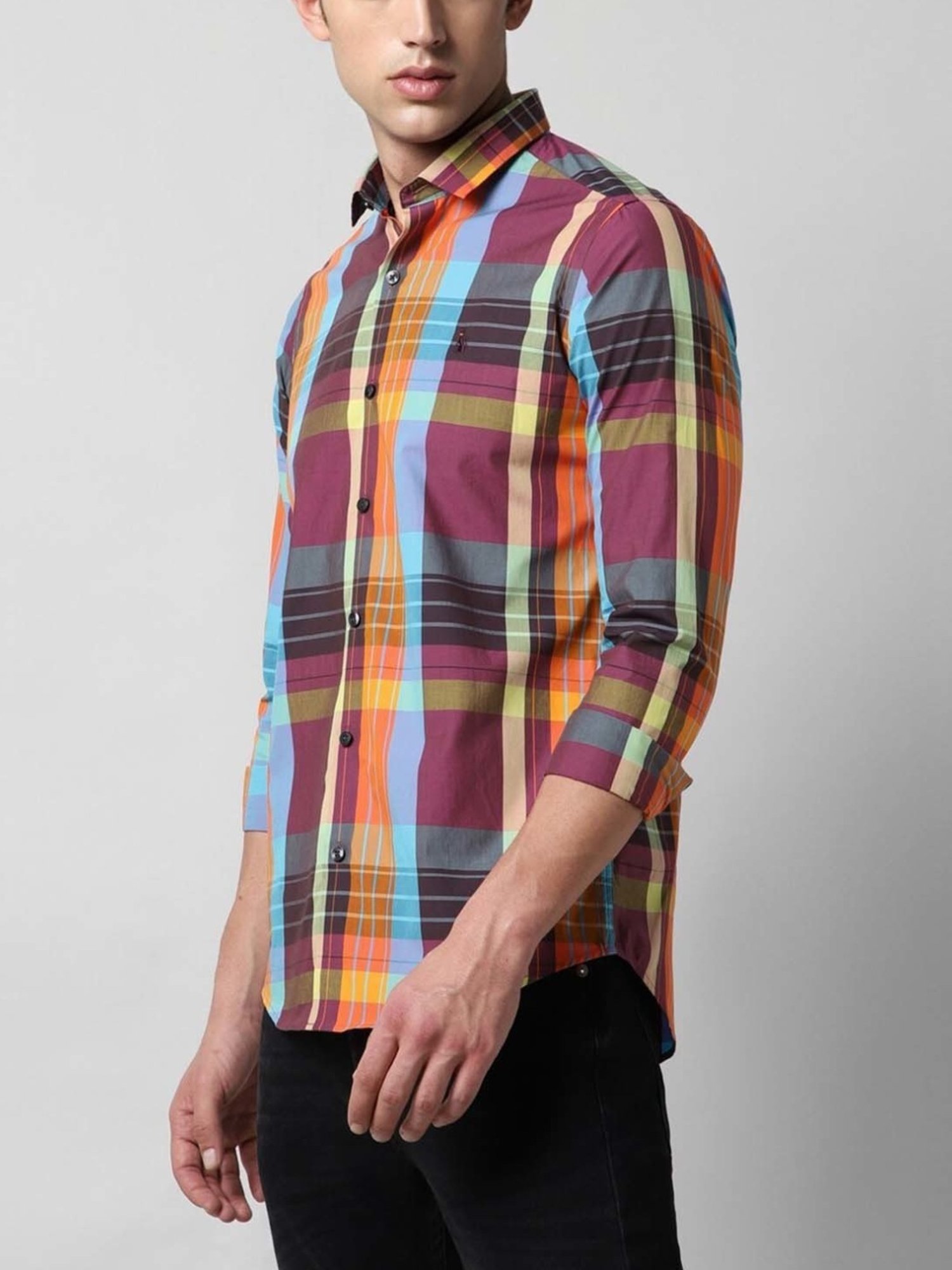 Simon Carter London Multi Checks Slim Fit Shirt