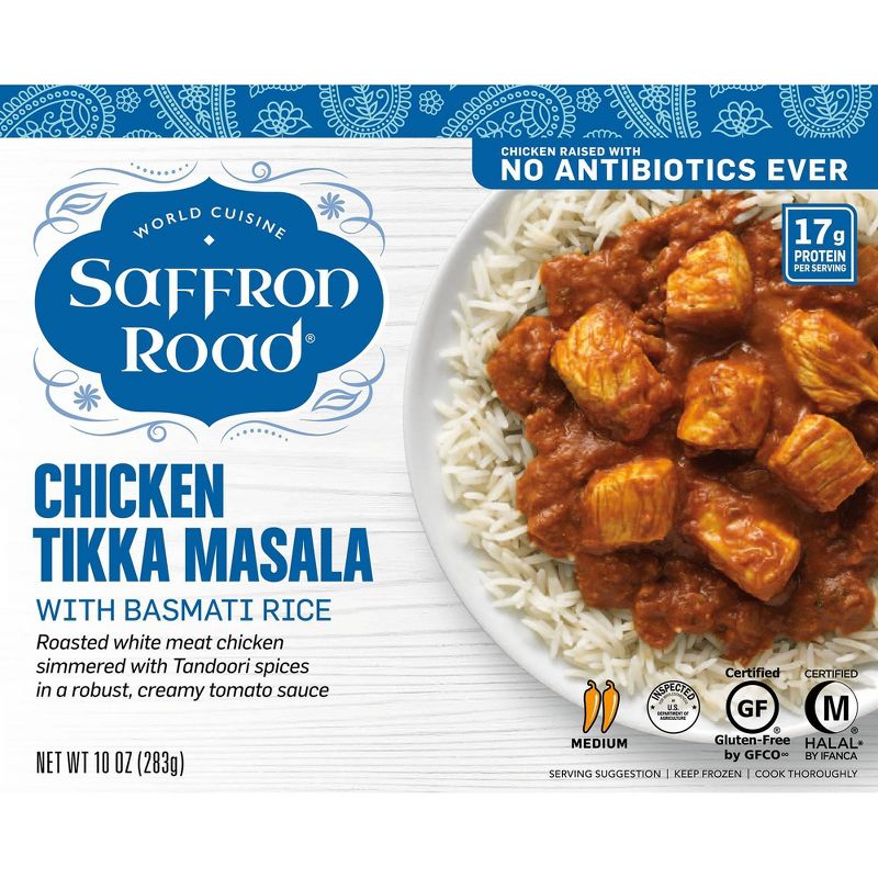 Saffron Road Frozen Chicken Tikka Masala - 10oz
