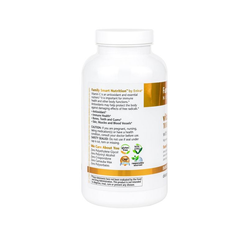 Family Smart Nutrition Vitamin C 1000mg with Rosehips - 300ct