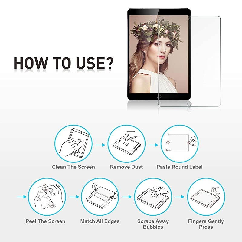 2 Pack New Screen Protector for iPad 8th Generation 102 inch 2020 Release iPad 7th Generation 2019 Clear Tempered Glass Film with AntiScratchHigh DefinitionBubble Free