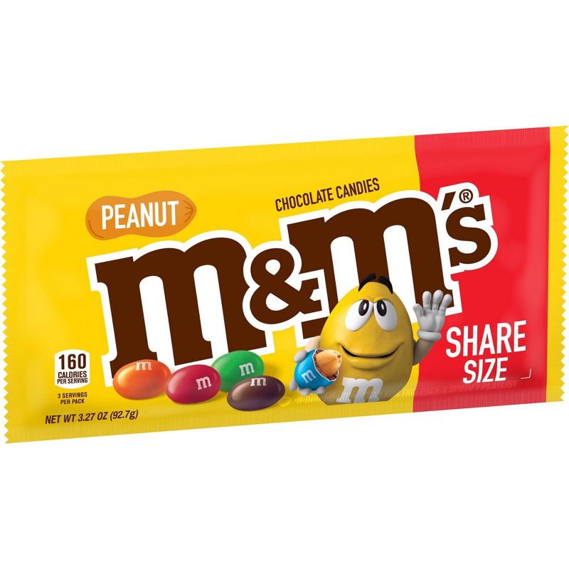 M&M's Peanut Chocolate Candies - 3.27oz