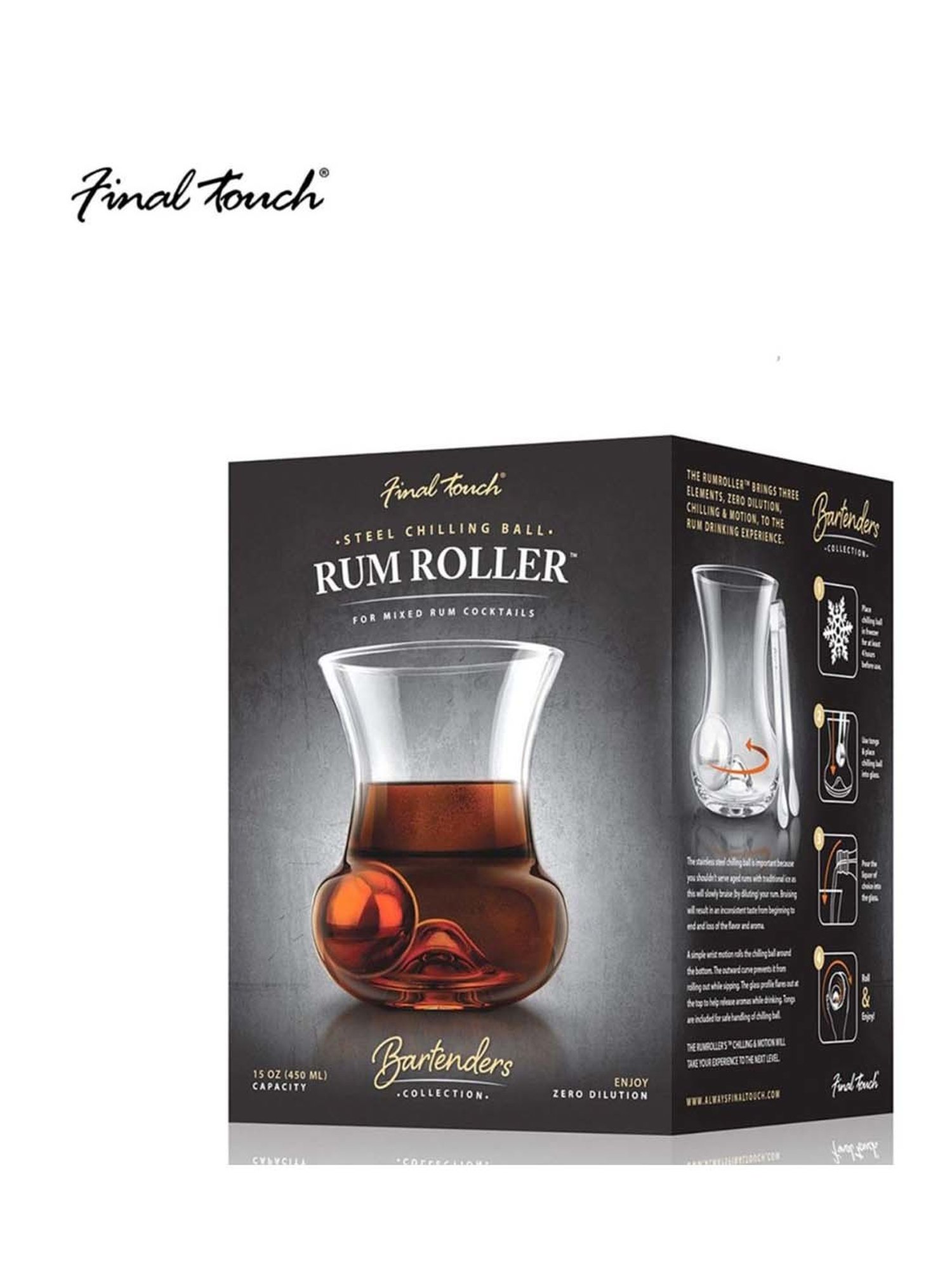 FnS White Stainless Steel 5-Piece Bar Set