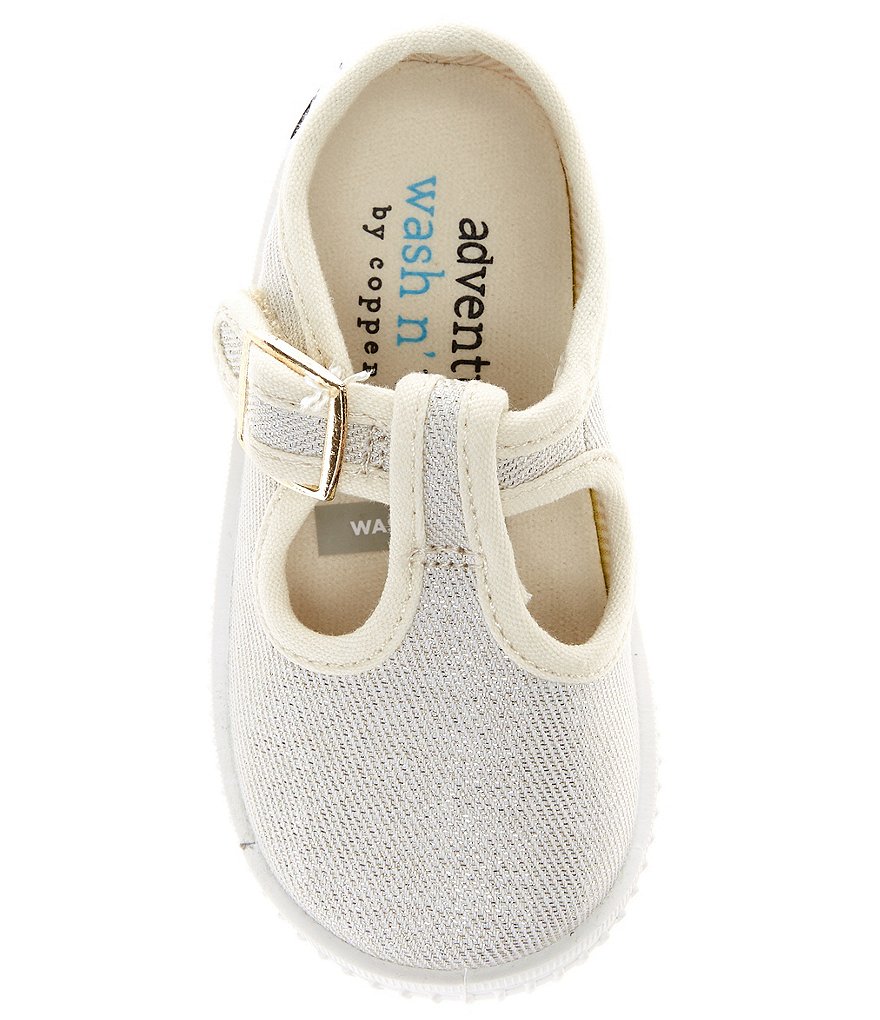 Copper Key Adventure Wear Girl's Bestee-A Washable Canvas T-Strap Sneakers (Infant)