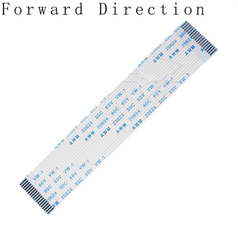 60P 10CM Types B Reverse Direction 10PCS 0.5MM Flat flexible cable FFC FPC LCD cable AWM 20624 80C 60V VW-1 FFC-0.5MM