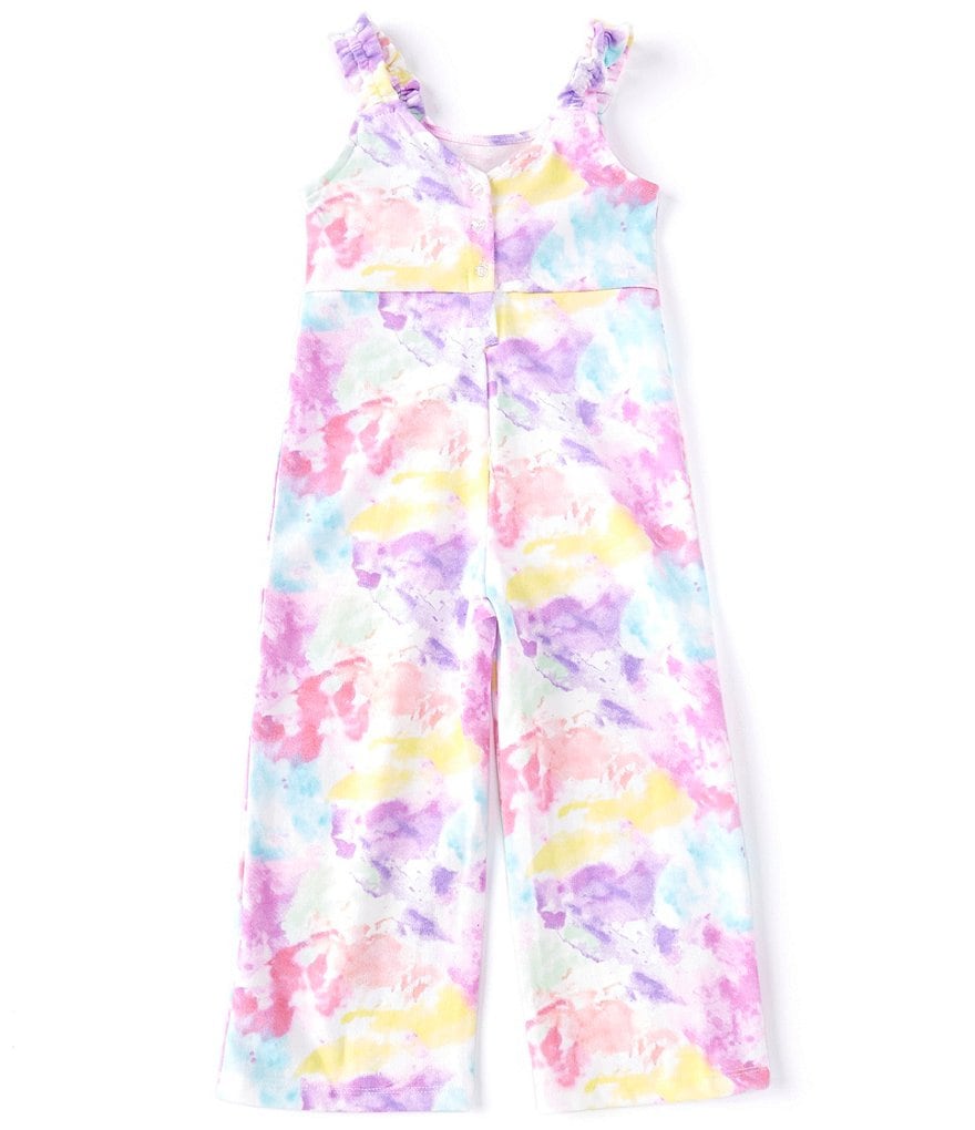 Juicy Couture Little Girls 2T-6X Tie-Front Tie-Dye Jumpsuit
