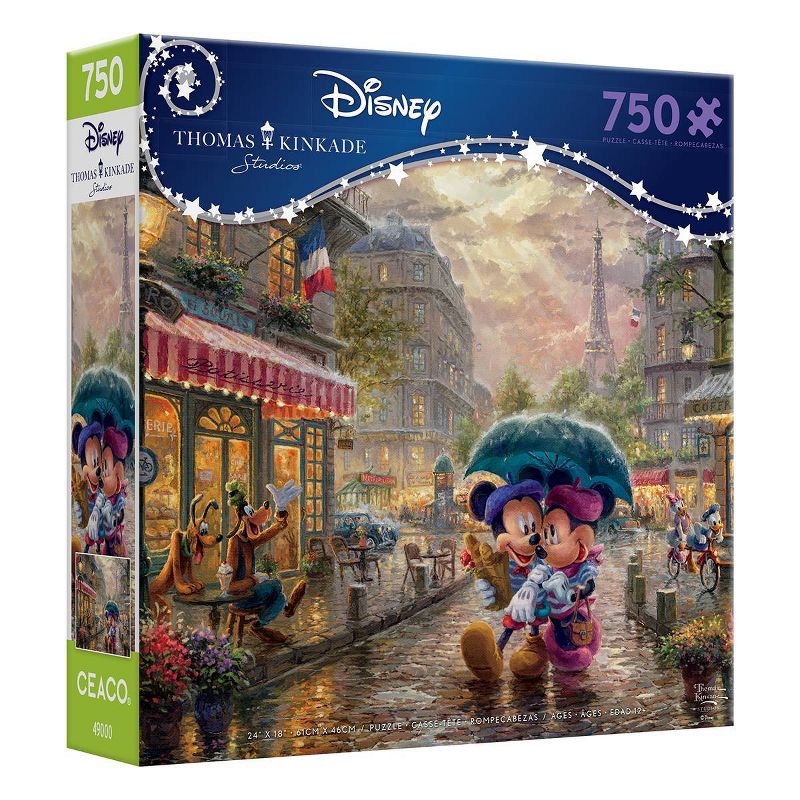 Ceaco Disney Thomas Kinkade: Mickey Mouse & Friends Minnie in Paris Jigsaw Puzzle - 750pc