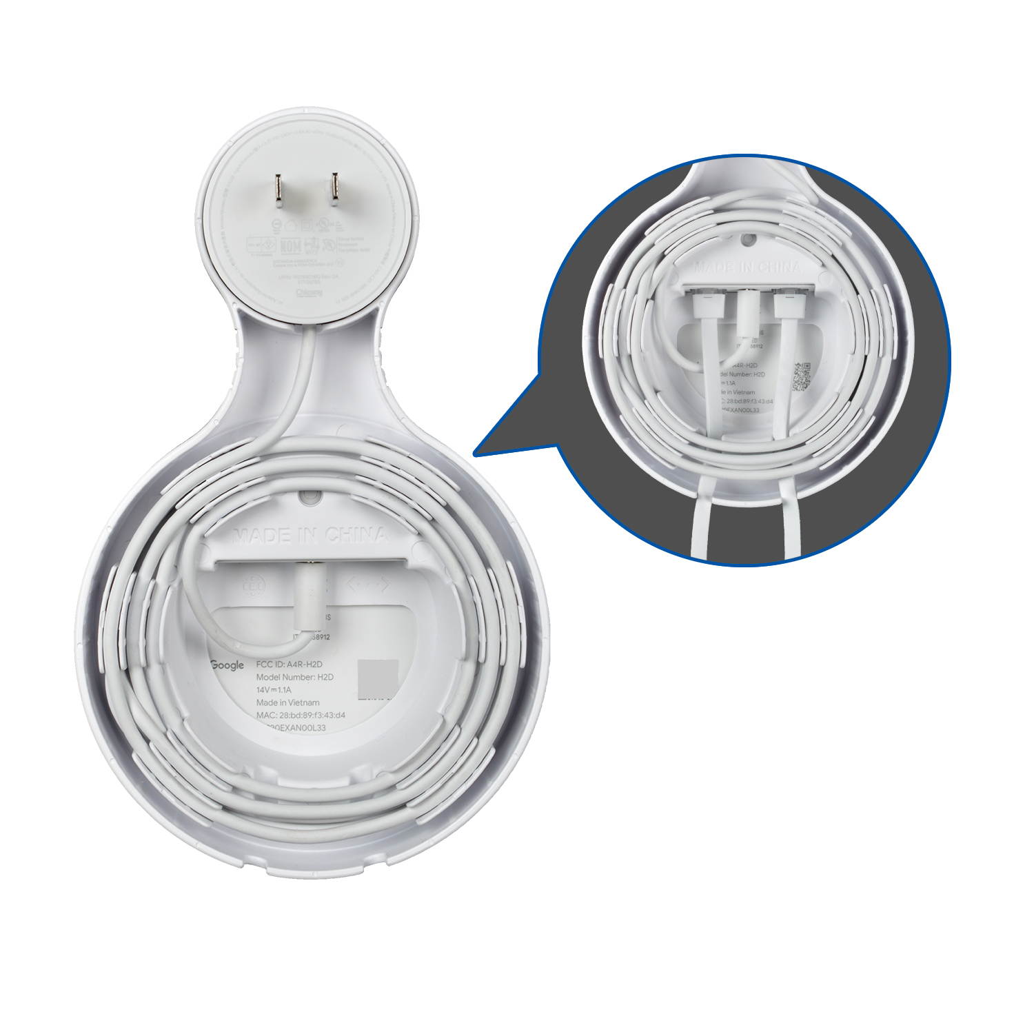 STANSTAR Google Nest Router Wall Mount,WiFi Bracket Holder for Google Nest WiFi Router and System Space Saving Google Nest Router Holder Without Messy Wires or Screws