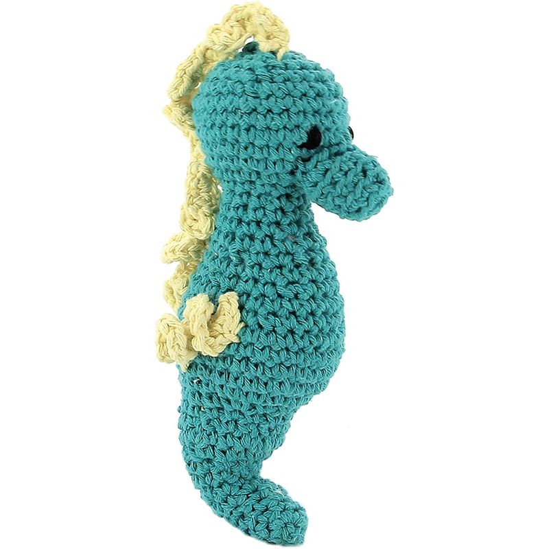 Hoooked Seahorse Bubbles Yarn Kit W/Eco Barbante Yarn-Lagoon