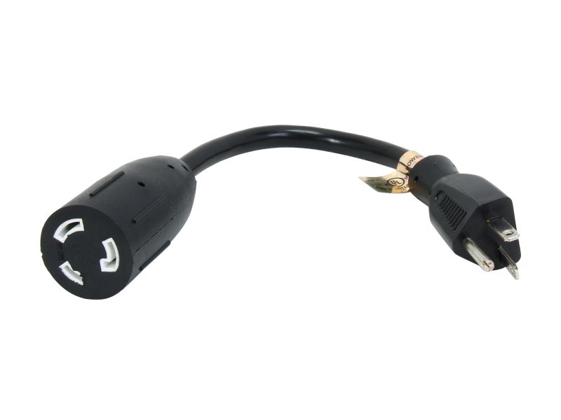 1M 16AWG Heavy Duty Power Extension Cord Power Extension Cable 3 Feet 1 Meters 3 Conductor NEMA 515P to NEMA 515R 13 Amp Power Cable ED70906