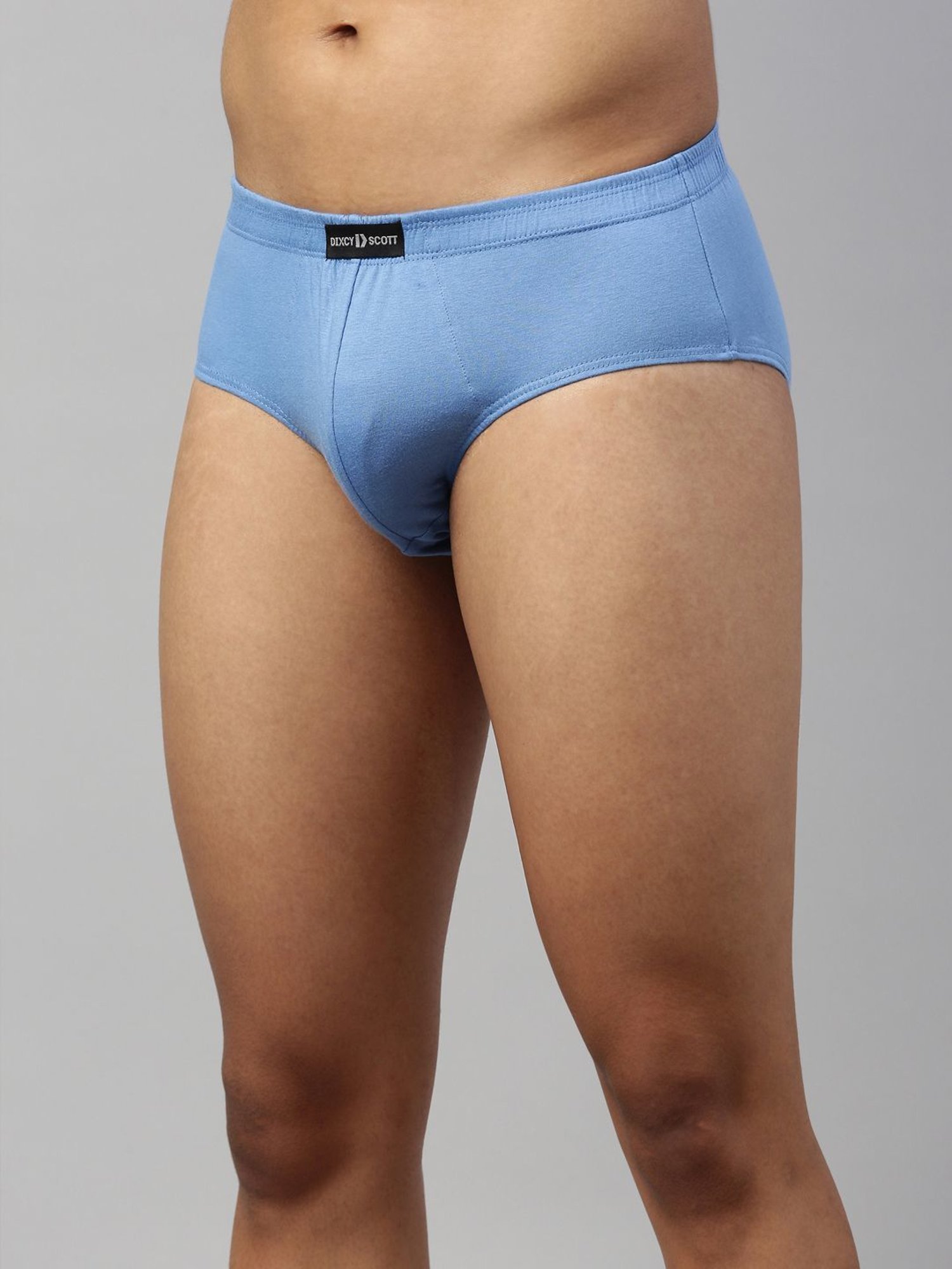 DIXCY SCOTT MAXIMUS Navy& Parsian Blue Cotton Regular Fit Briefs - Pack Of 2