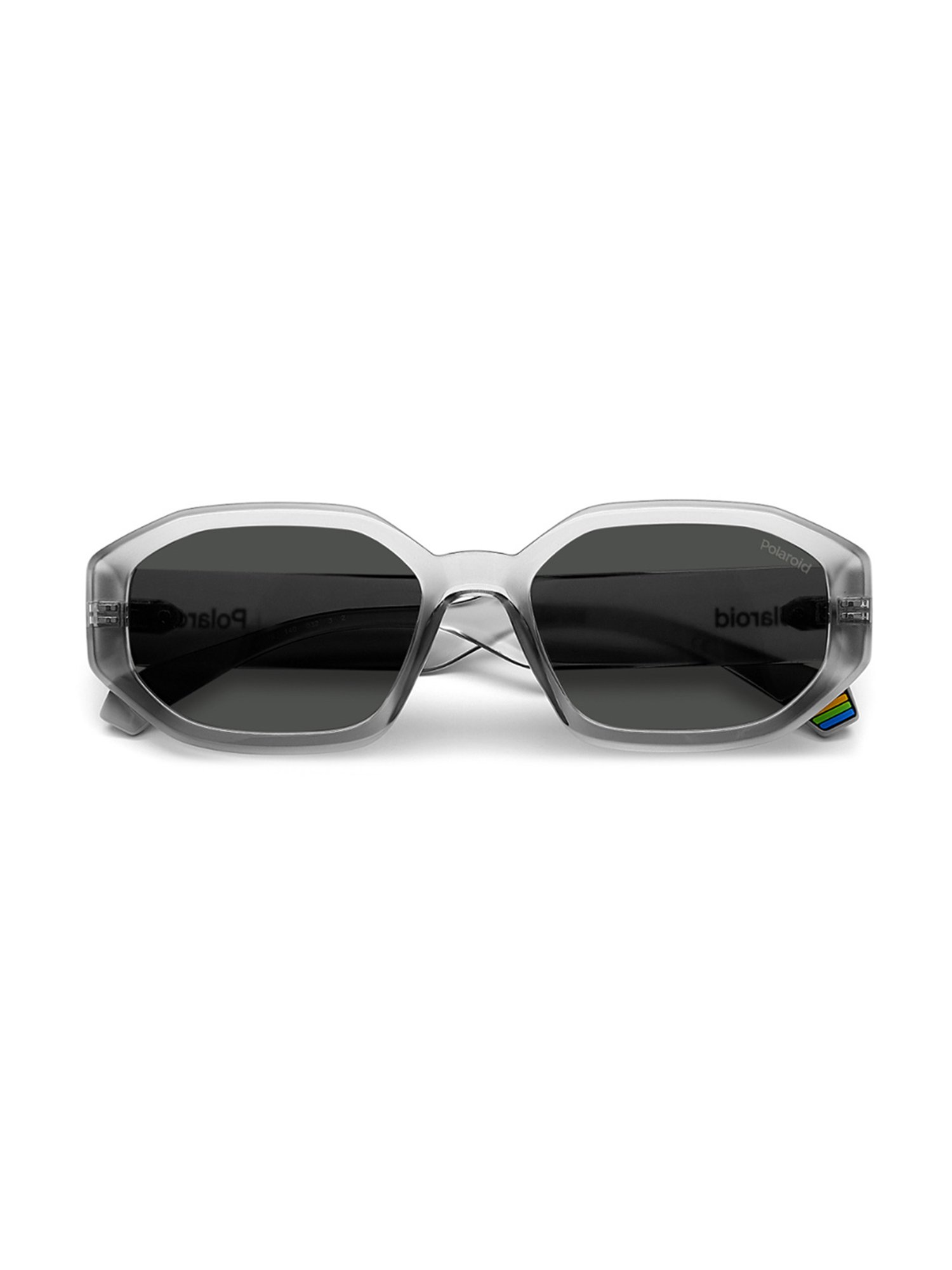 Polaroid Grey Hexaround Sunglasses for Women