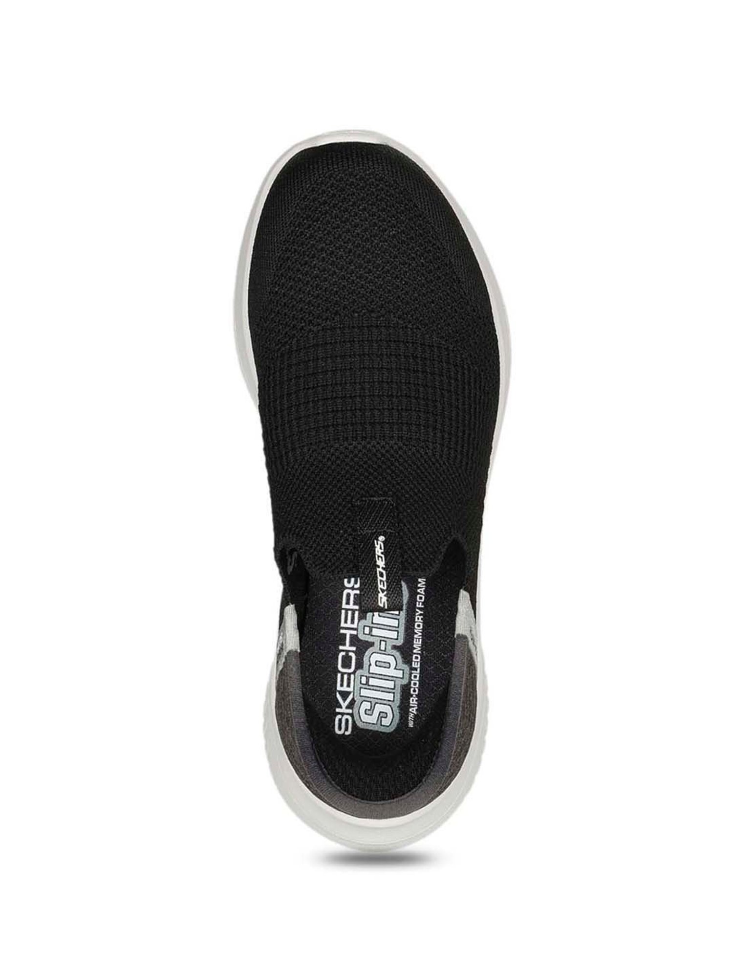 Skechers Boys ULTRA FLEX 3.0 - SMOOTH STEP Black White Casual Sneakers