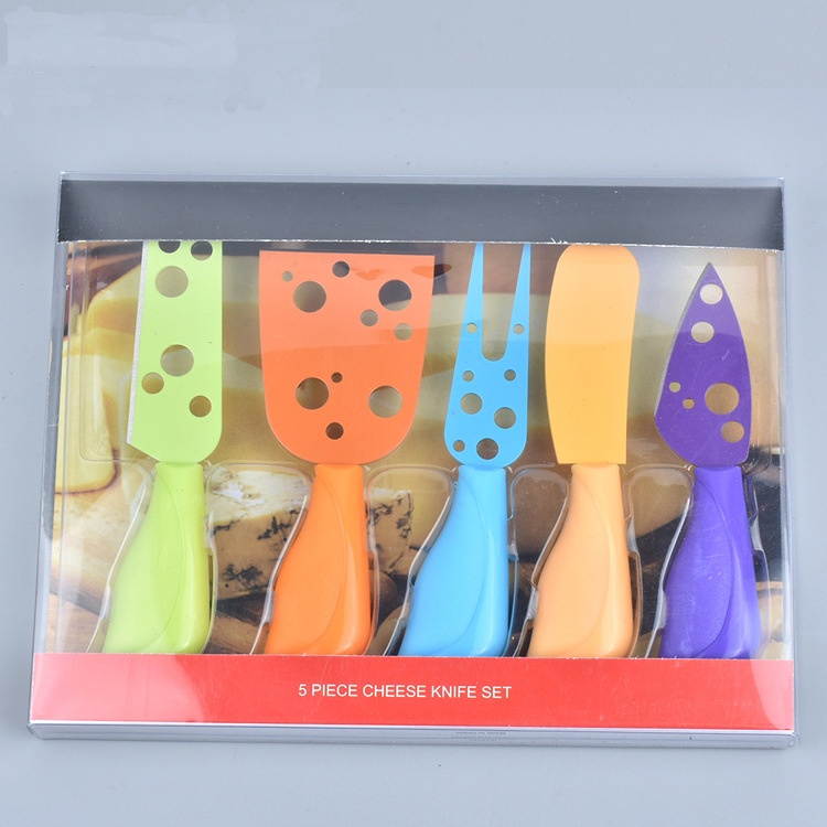 5PCS Stainless Steel Cheese Knives Cutters Shovel Fork Food Dinnerware Kitchen Accessories