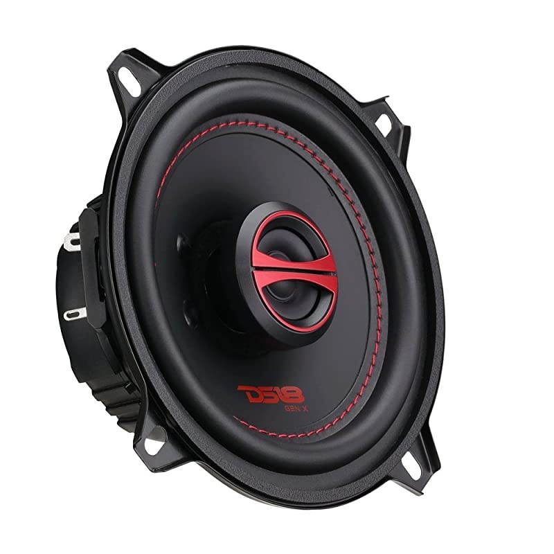 GEN-X5.25 Coaxial Speaker - 5.25", 2-Way, 135W Max, 45W RMS, Black Paper Cone, Mylar Dome Tweeter, 4 Ohms - Clarity Unparalled by Other Speakers in Their Class (2 Speakers), Model:GENX525