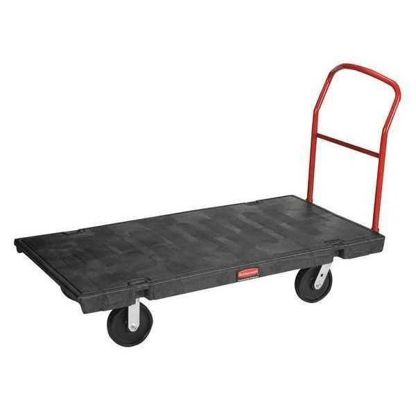 Rubbermaid  Commercial 4471BLA  Platform Truck, 2000-lb Cap, 30w x 60d x 7h, Black