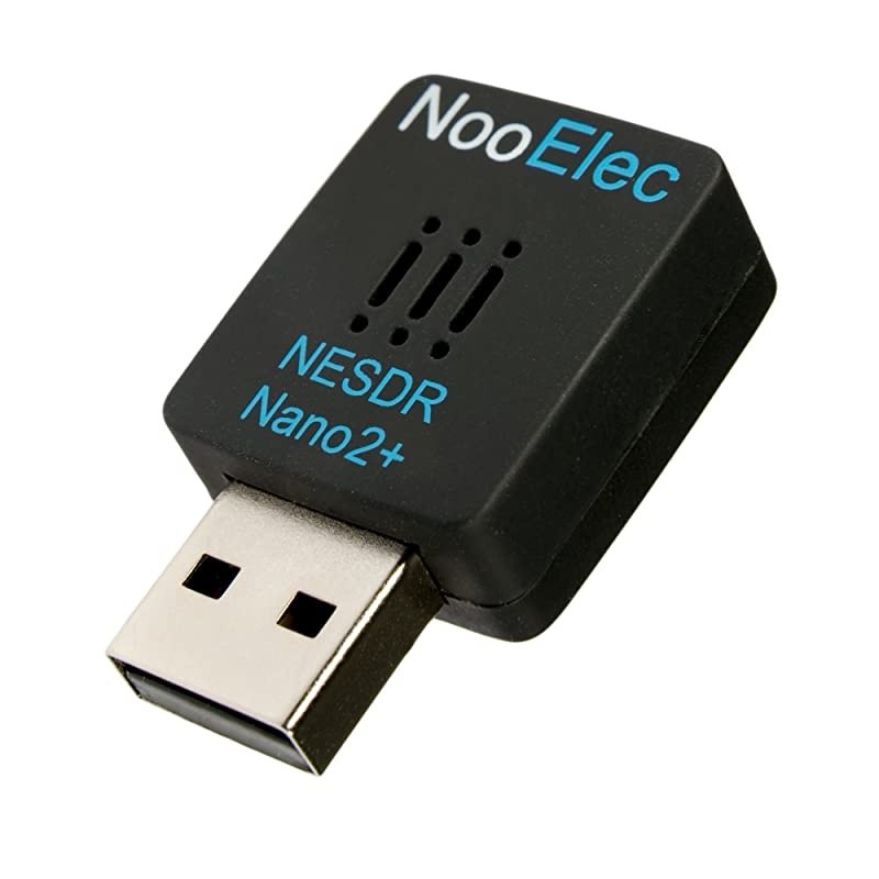 Nano 2 Plus - Tiny Black RTL-SDR USB Set (RTL2832U & R820T2) with Ultra-Low Phase Noise 0.5PPM TCXO, MCX Antenna