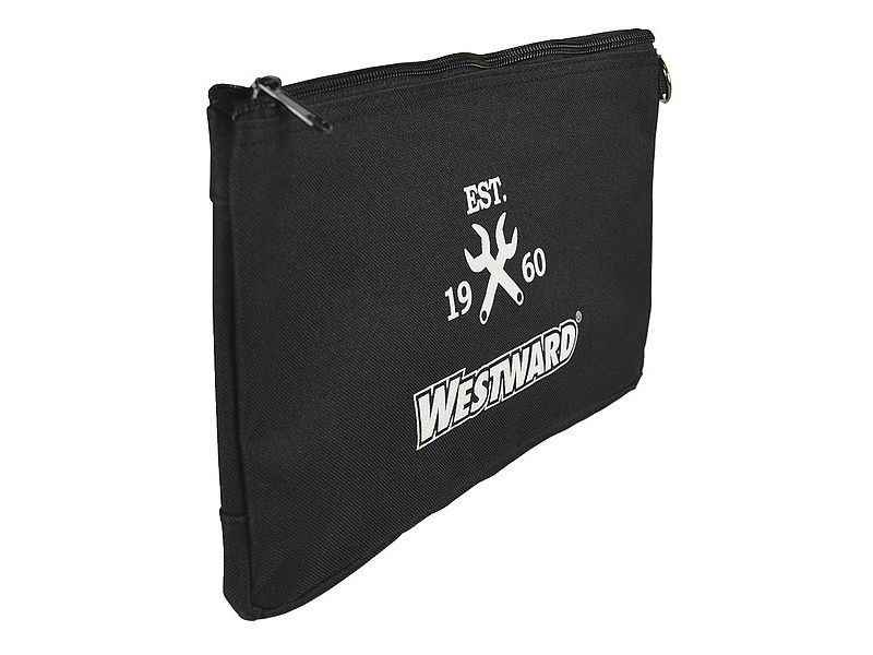 WESTWARD 32PJ42 Tool Bag, 600d Polyester, 1 Pockets, Black, 7" Height