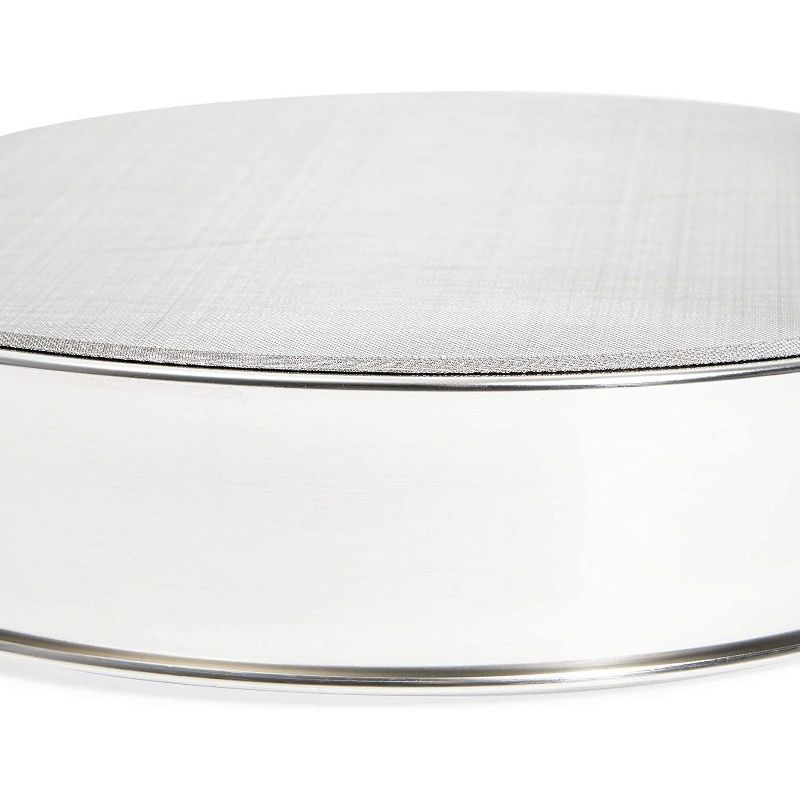 Juvale Stainless Steel Professional Round Flour Sieve for Baking (9.25 x 1.9 in)