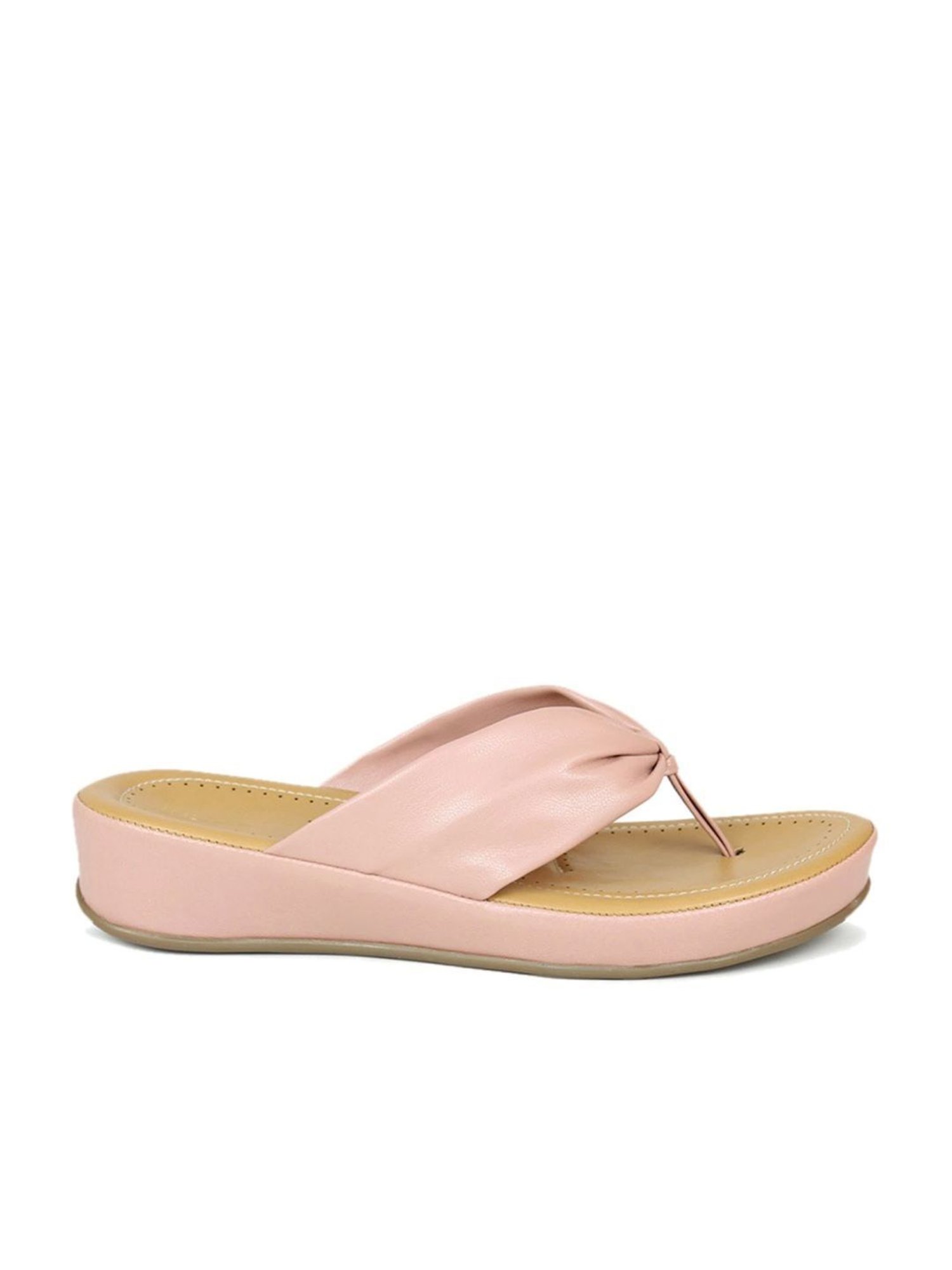 Inc.5 Women's Pink Thong Wedges