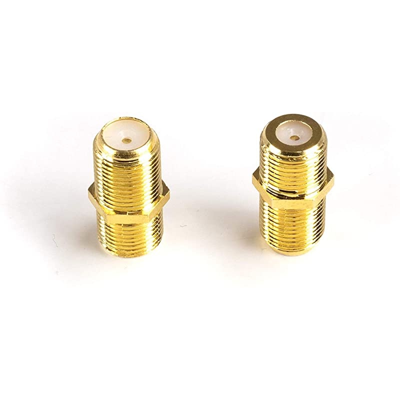 Cable Extension Coupler - 10 Pack - Connects Two Coaxial Video Cables, for Coax F81 (Female to Female) 3GHz Satellite, Cable TV, and Cable Internet Rated