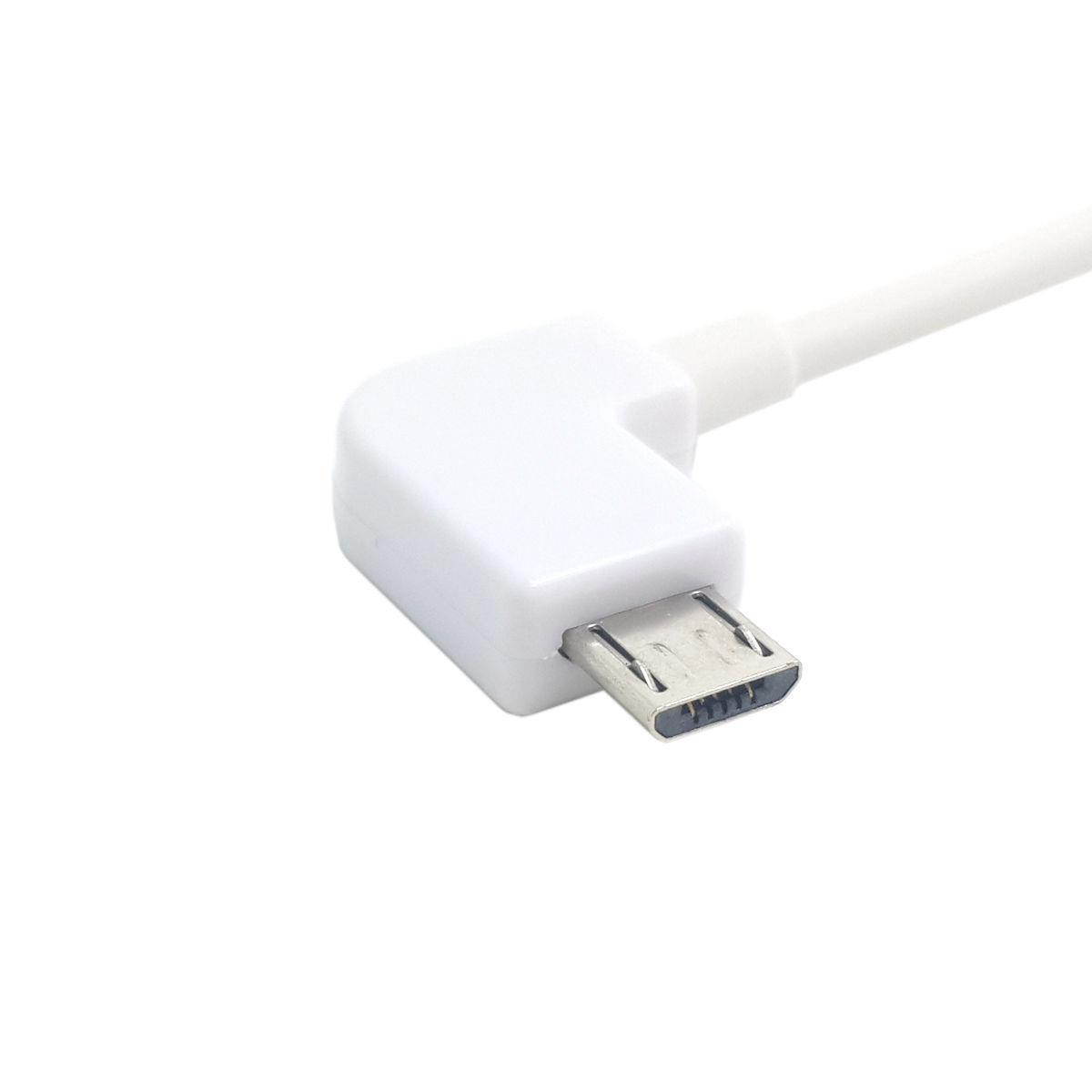 Left angled 90 degree Micro USB Male to USB Data Charge Cable for Cell Phone 3m