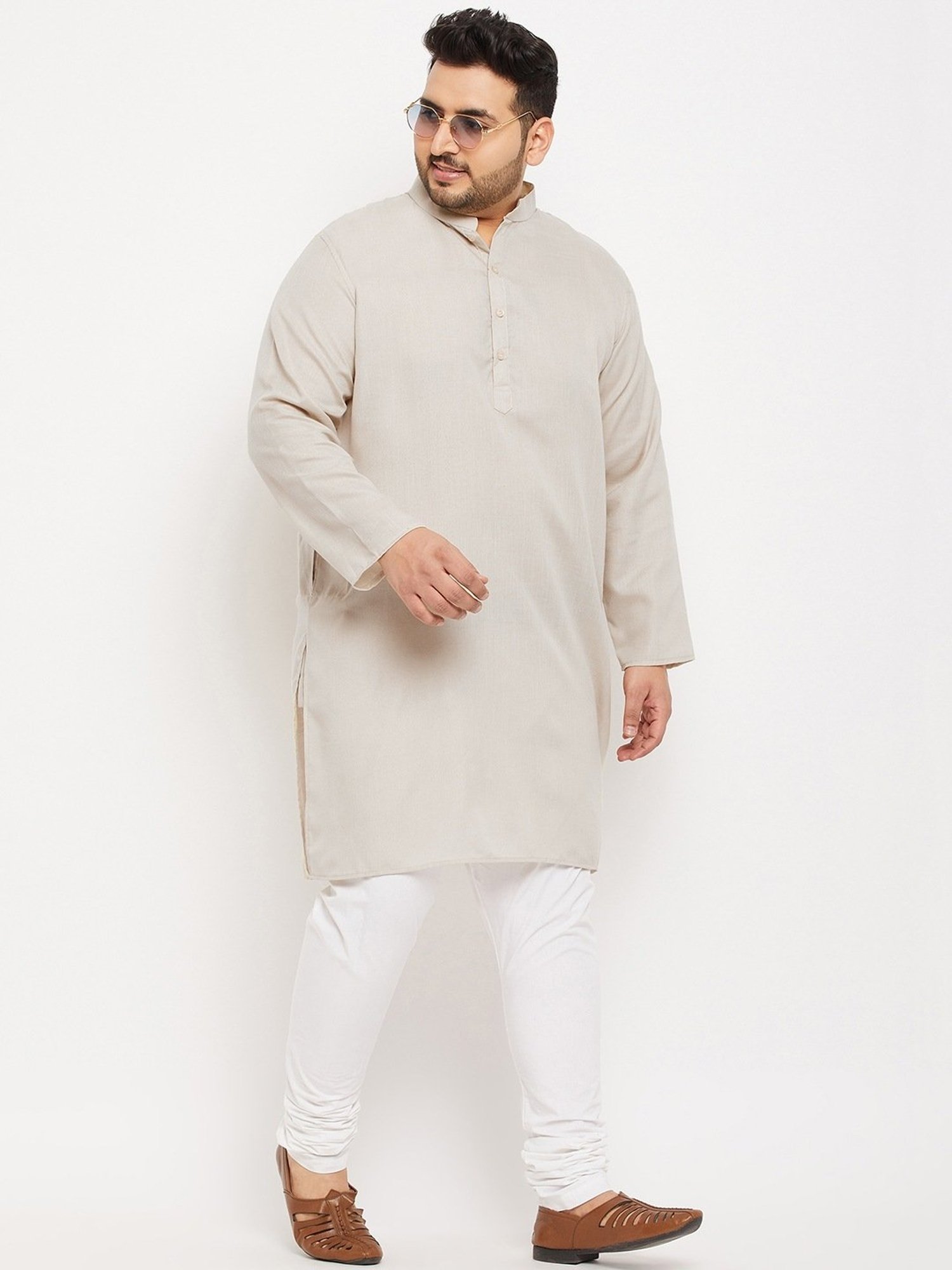Bigbanana Off White Regular Fit Kurta