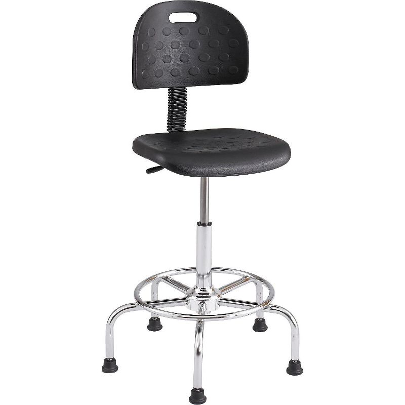 Safco WorkFit Plastic Back Polyurethane Industrial/Shop Chair Black 6950BL