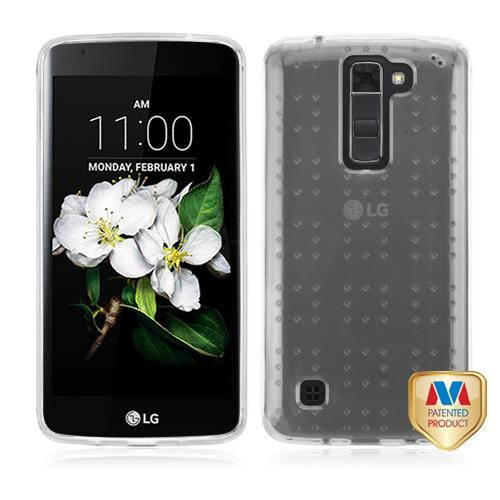 MYBAT Glassy Transparent Clear SPOTS Candy Skin Cover for L52VL (Treasure LTE)