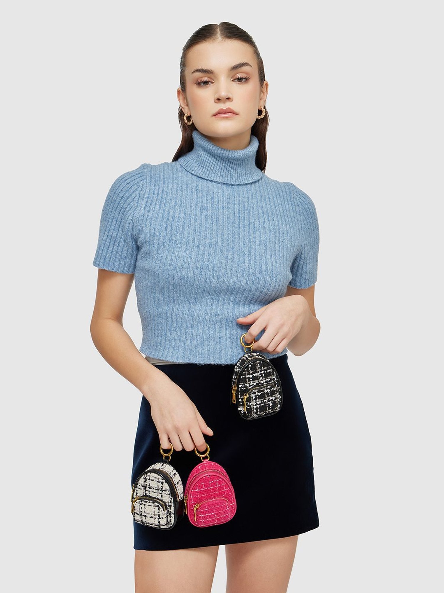 Miraggio Beth Pink Small Textured Coin Pouch