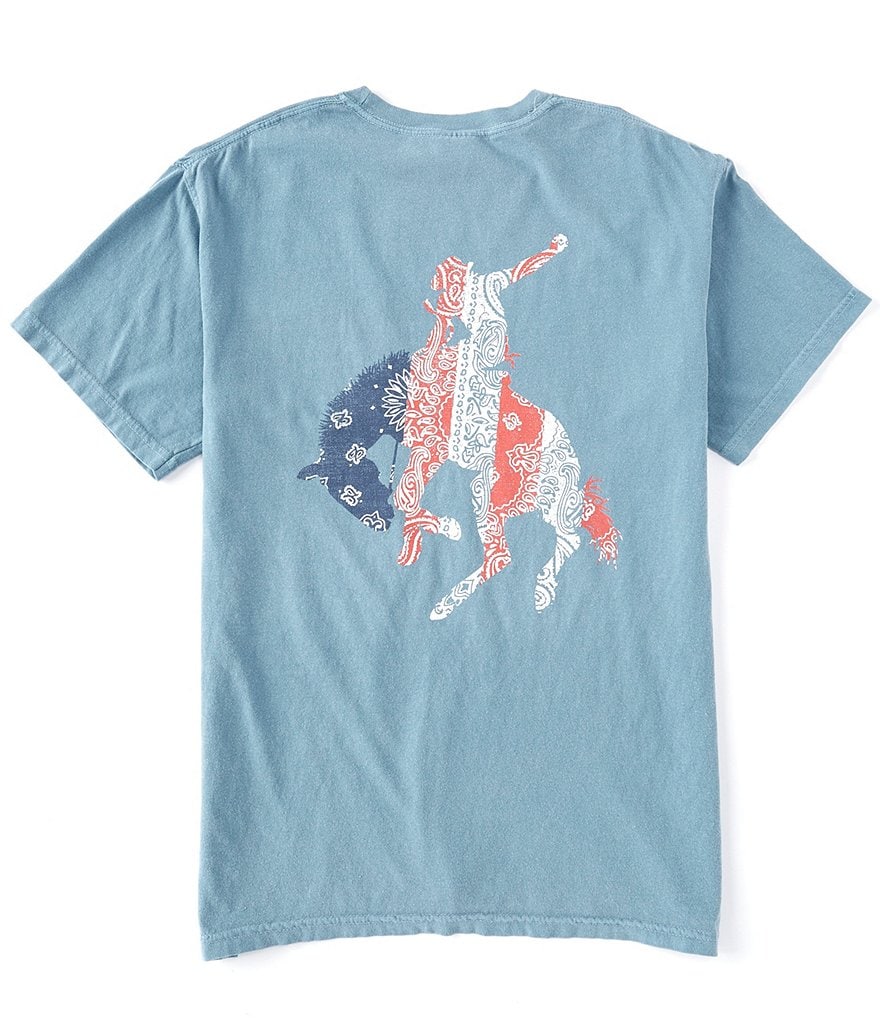 Southern Fried Cotton Men's 8 Seconds Short-Sleeve Pocket Graphic Tee