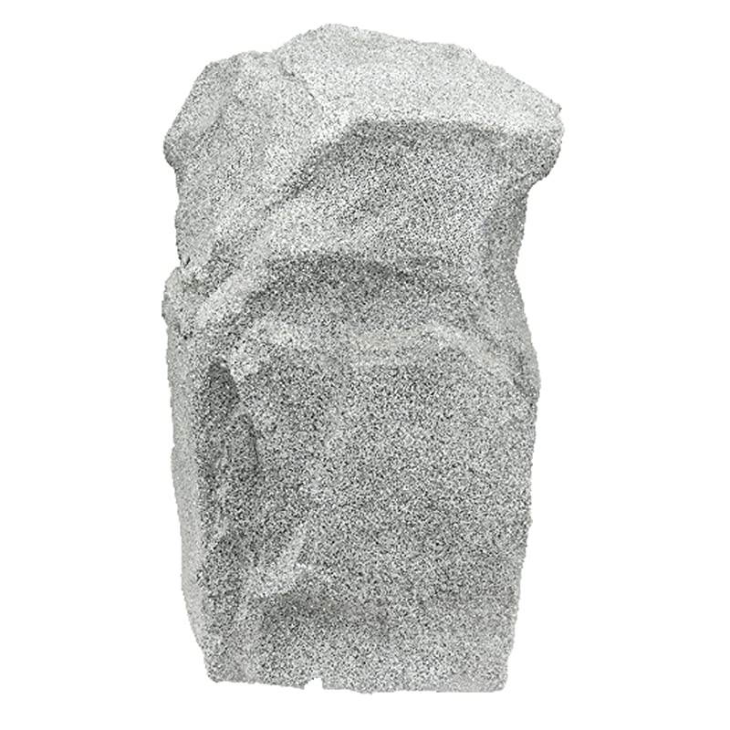 Outdoor Weather-Resistant Omnidirectional Rock Subwoofer White Granite