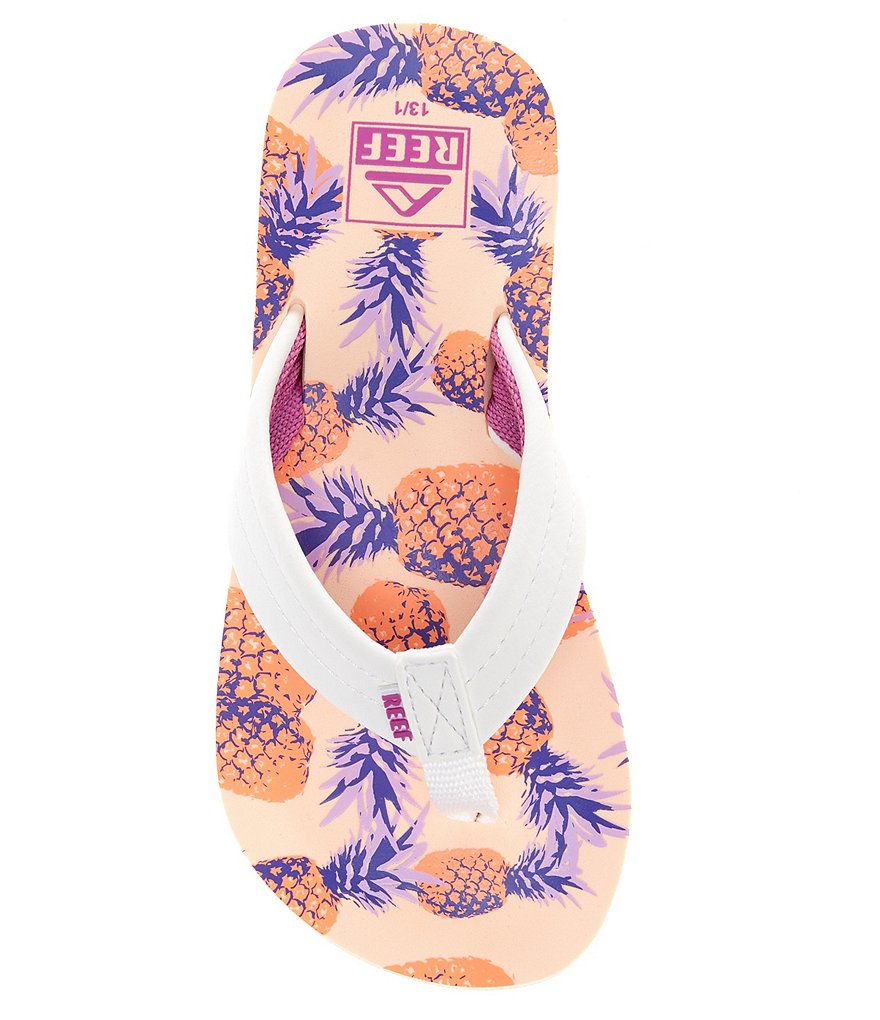 Reef Girls ' Ahi Pineapples Flip Flops (Youth)
