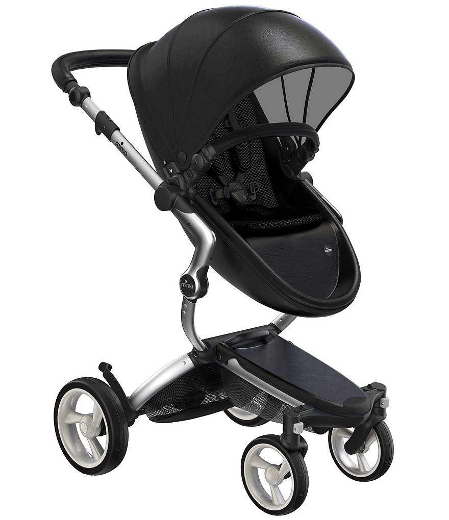 Xari Stroller - Aluminum Chassis with Black Reversible Seat and Carrycot