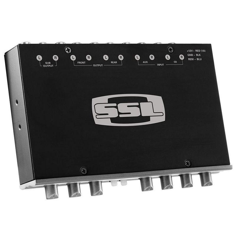 Sound Storm Laboratories SQ4 Car Audio 4 Band Dual Input Equalizer with Remote Subwoofer Level Control and Variable Low Pass Filter