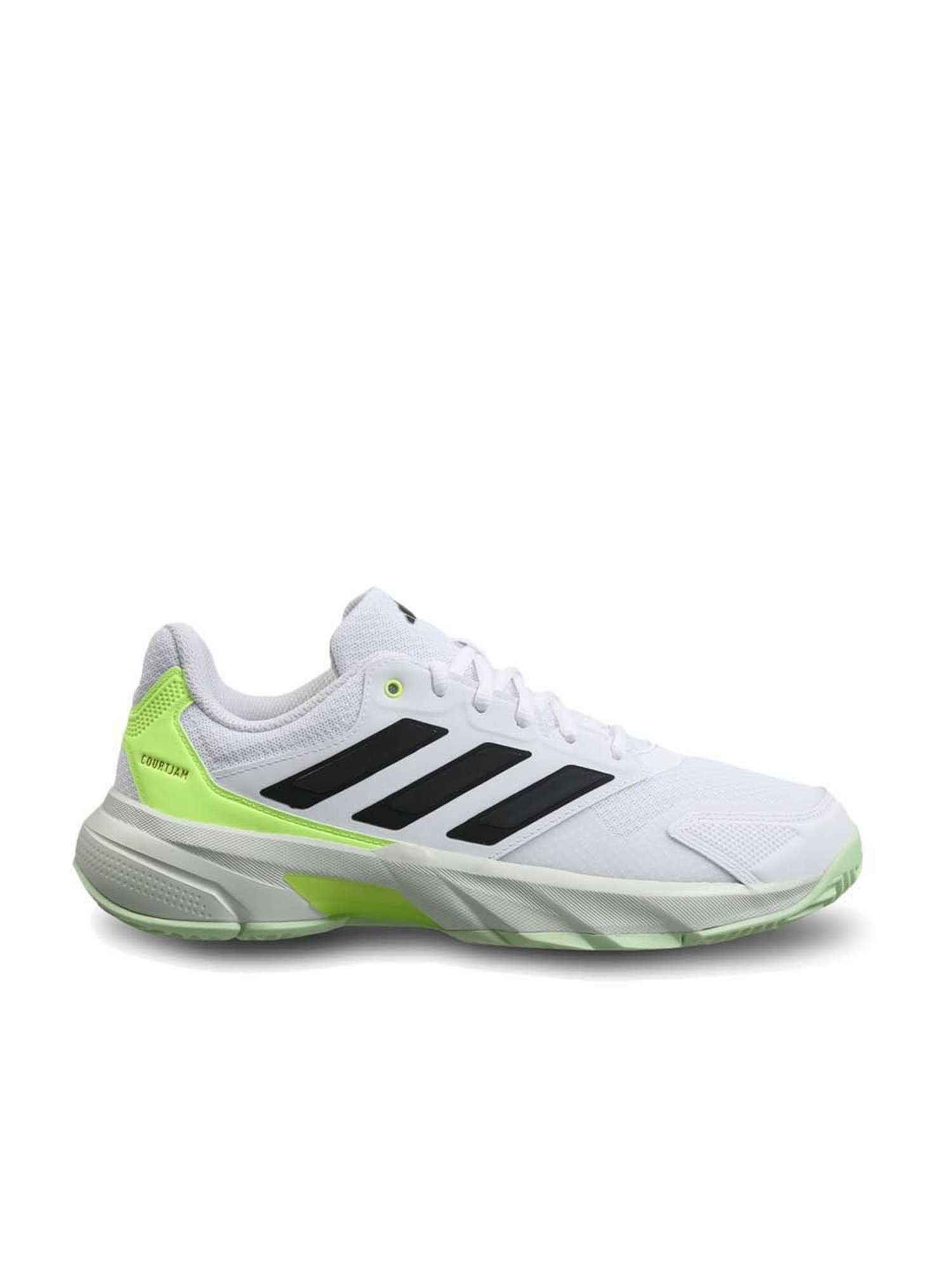 Adidas Men's CourtJam Control 3 White Tennis Shoes