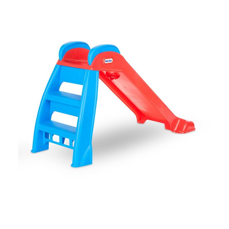 American Plastic Toys Portable Indoor & Outdoor Folding Baby Toddler Slide, Red