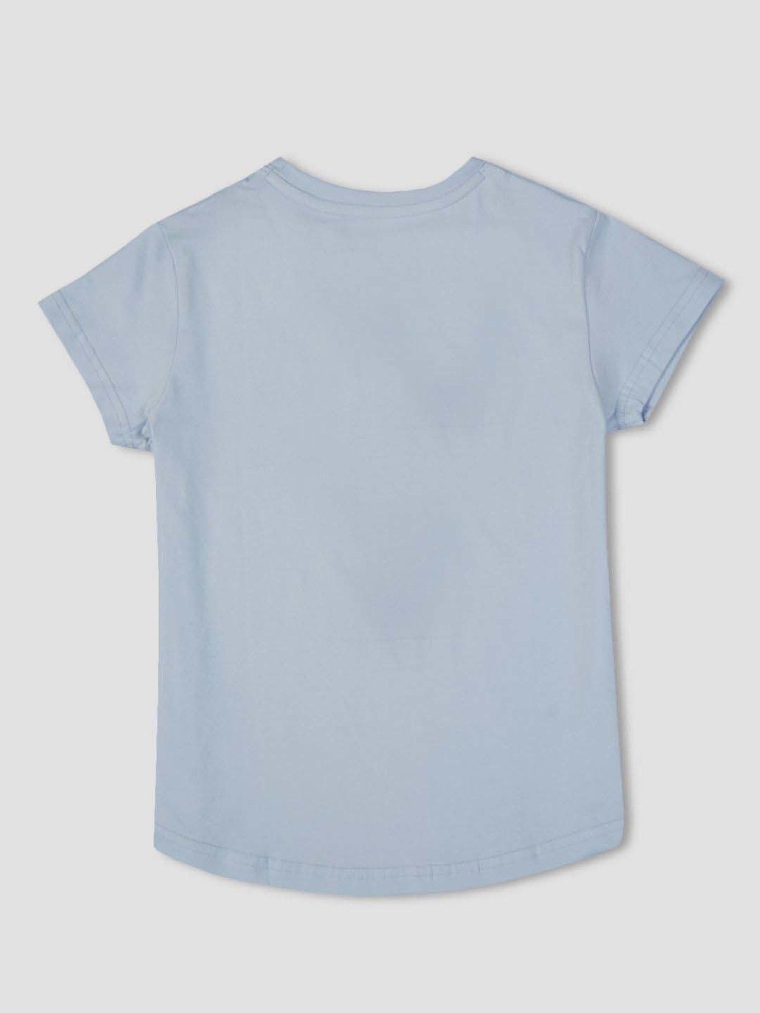 Palm Tree Kids Blue Cotton Regular Fit Top