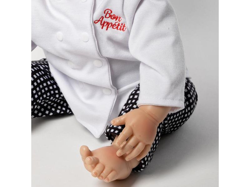 Paradise Galleries Reborn Baby Doll, Bon Appetit, Boy Doll Crafted in Soft Vinyl Weighted Body, 20 inch, 4-Piece Doll Gift Set