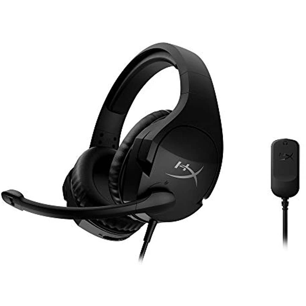 HyperX Cloud Stinger S &ndash; Gaming Headset, for PC, Virtual 7.1 Surround Sound, Lightweight, Memory Foam, Soft Leatherette, Durable Steel Sliders, Swivel-to-Mute Noise-Cancelling Microphone, Black