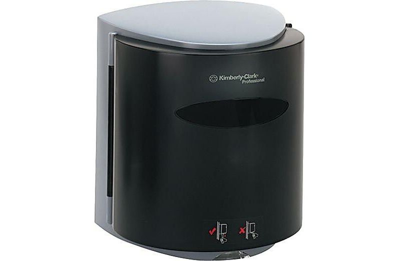 Kimberly-Clark Professional* Roll Control C-Pull Dispenser 10 3/10w x 9 3/10d x 11 9/10h Smoke/Gray