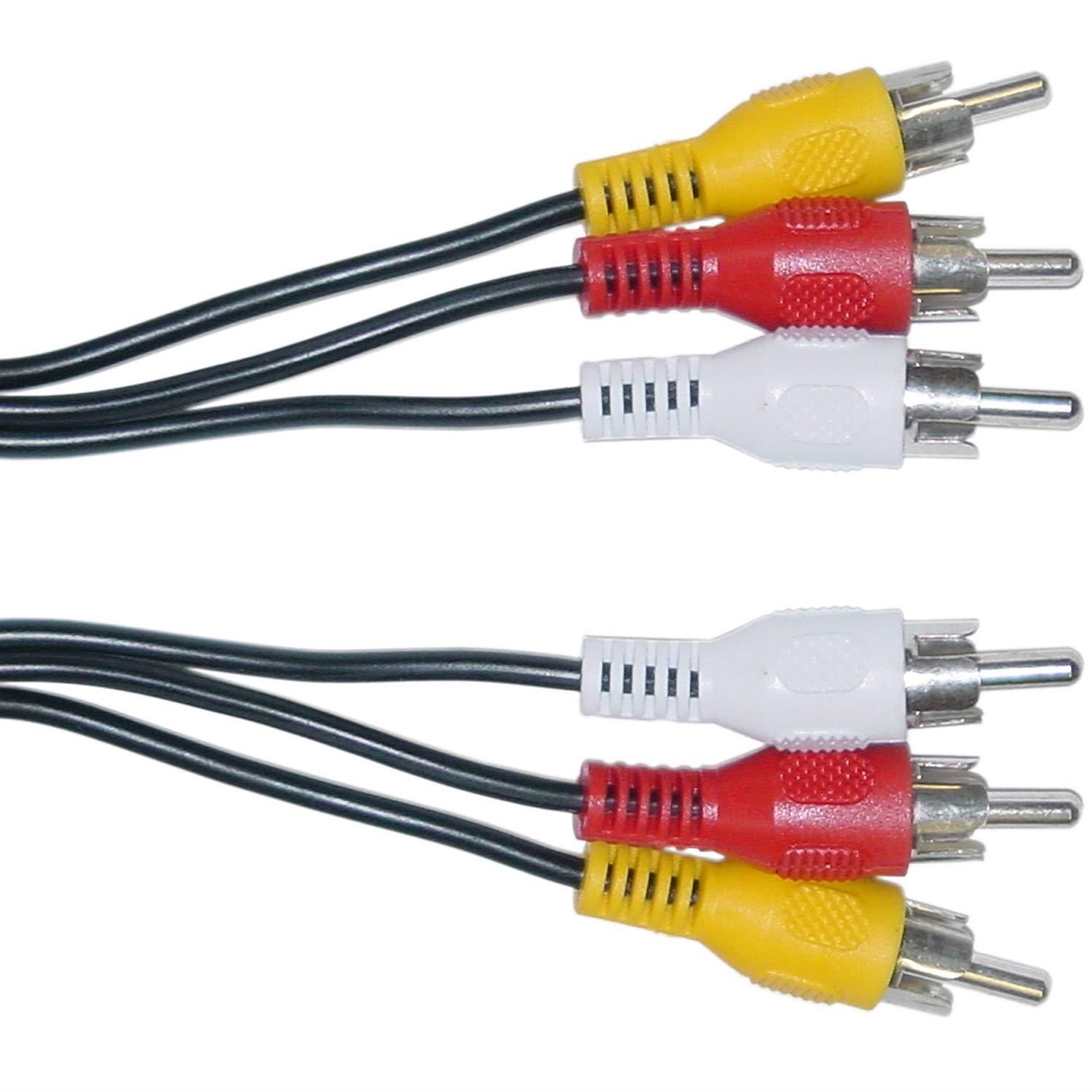 CableWholesale 50-Feet 3 RCA Male/3 RCA Male Audio/Video Cable (10R1-03150)