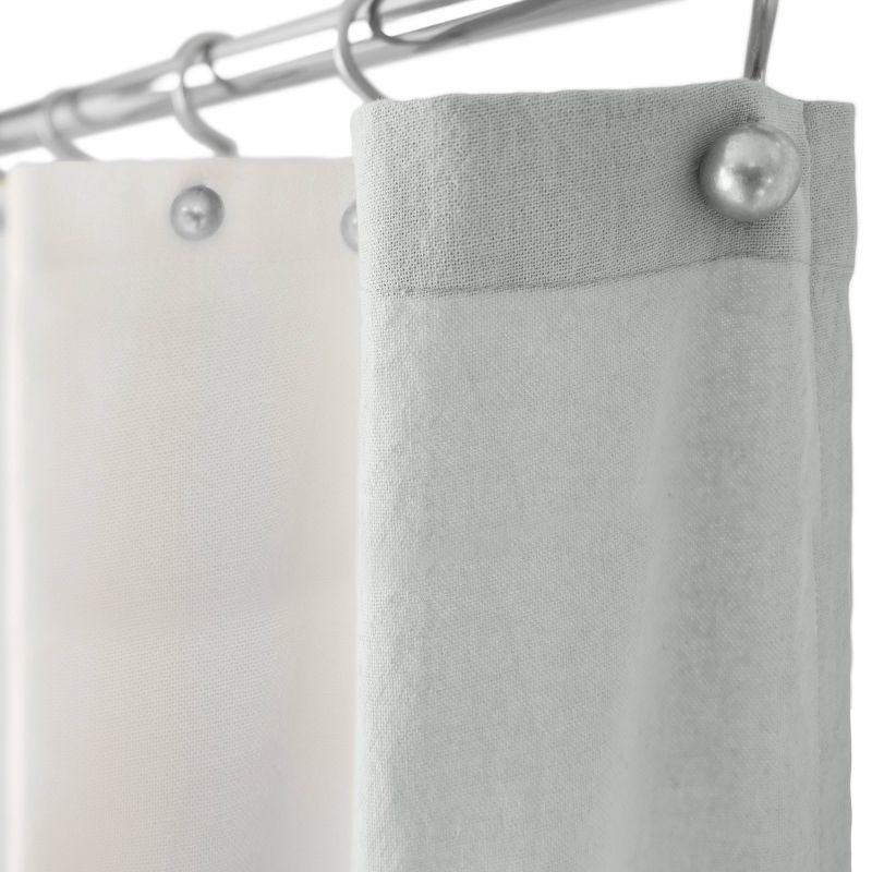 Palmer Shower Curtain Gray/White - Allure Home Creations