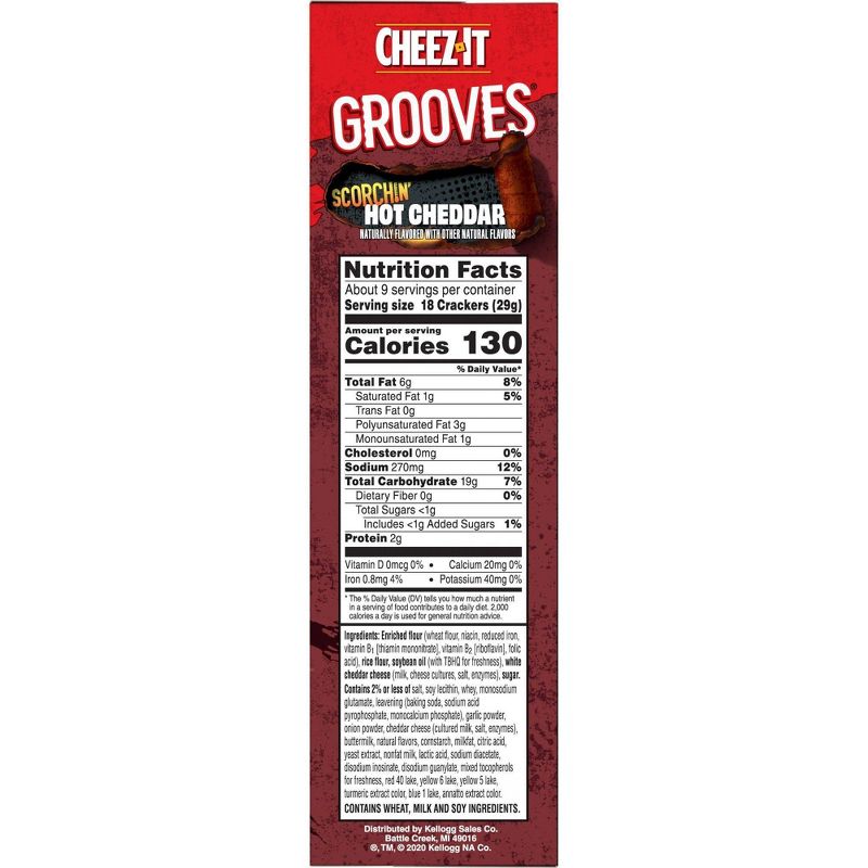 Cheez-it Scorchin Hot Grooves - 9oz