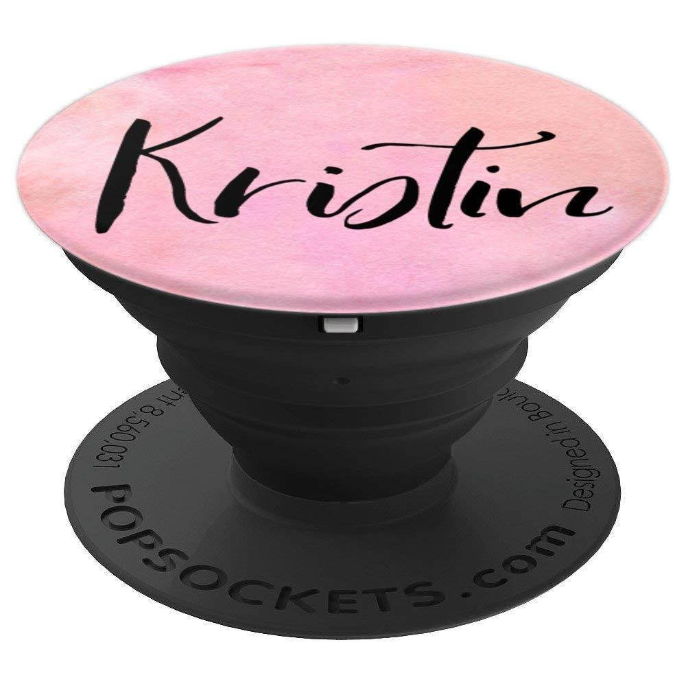 Kristin Personalized Custom Name Pop Socket - PopSockets Grip and Stand for Phones and Tablets