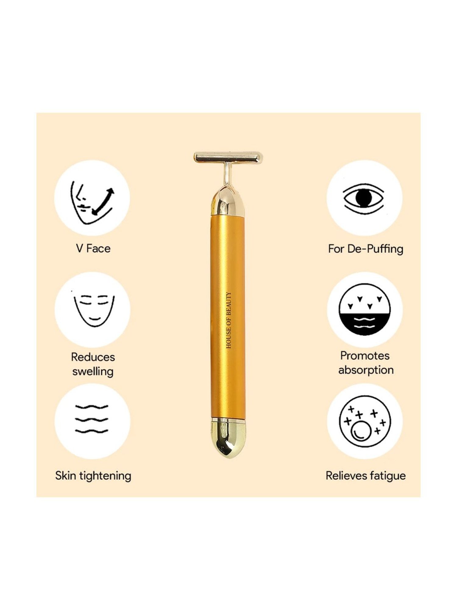 House of Beauty 24K Face Massager Kit